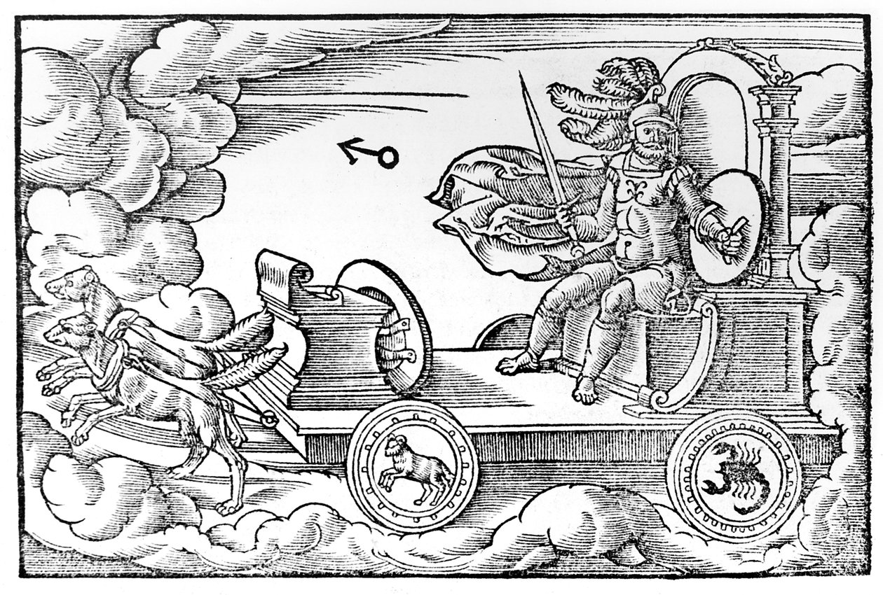 Mars, romersk krigsgud, 1569 af Unbekannt