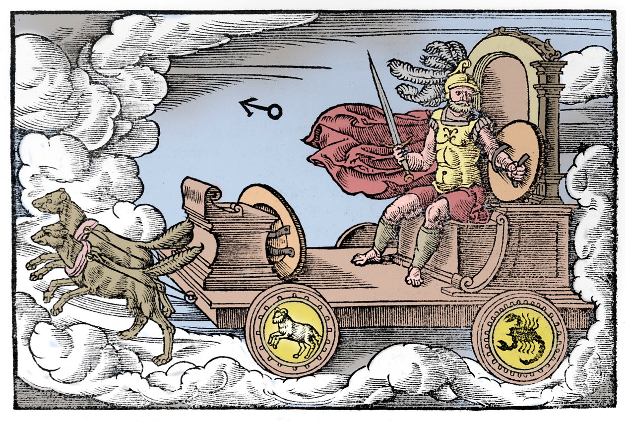 Mars, romersk krigsgud, 1569 af Unbekannt