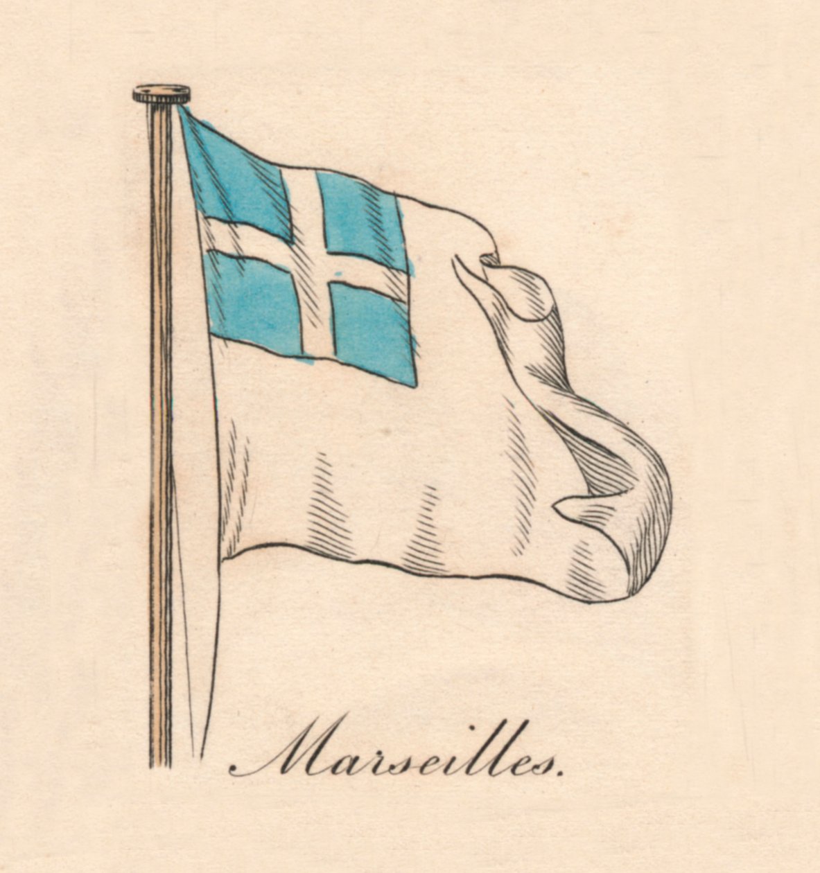 Marseille, 1838 af Unbekannt