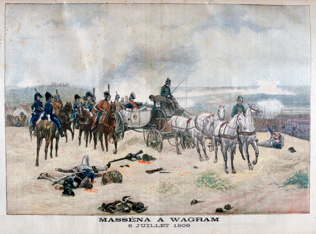 Marskal Massena ved slaget ved Wagram, Østrig, 5.-6. juli 1809, 1904 af Unbekannt