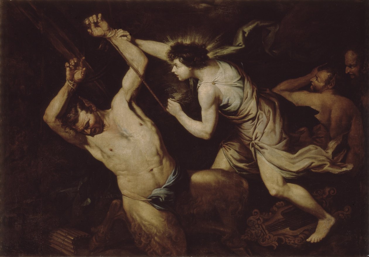 Marsyas og Apollo af Unbekannt