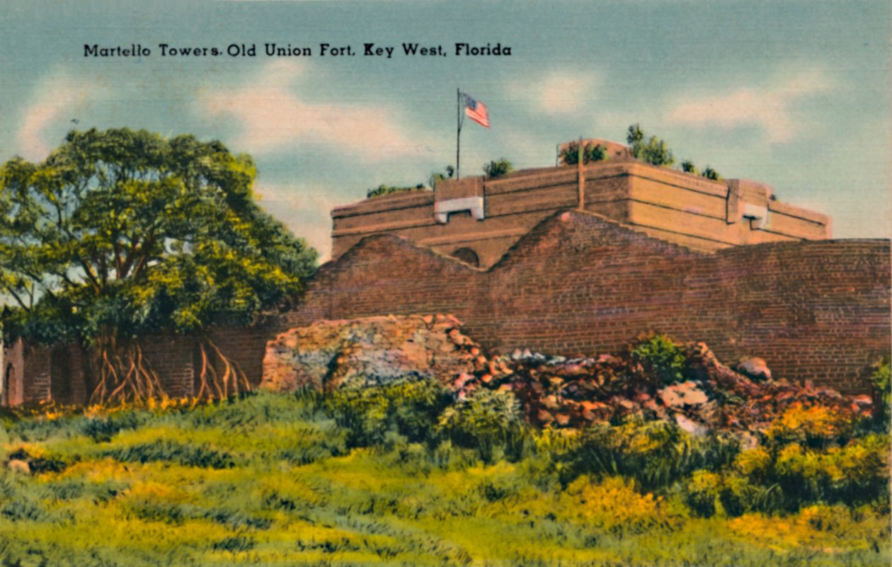 Martello Towers Old Union Fort, Key West, Florida, c1940