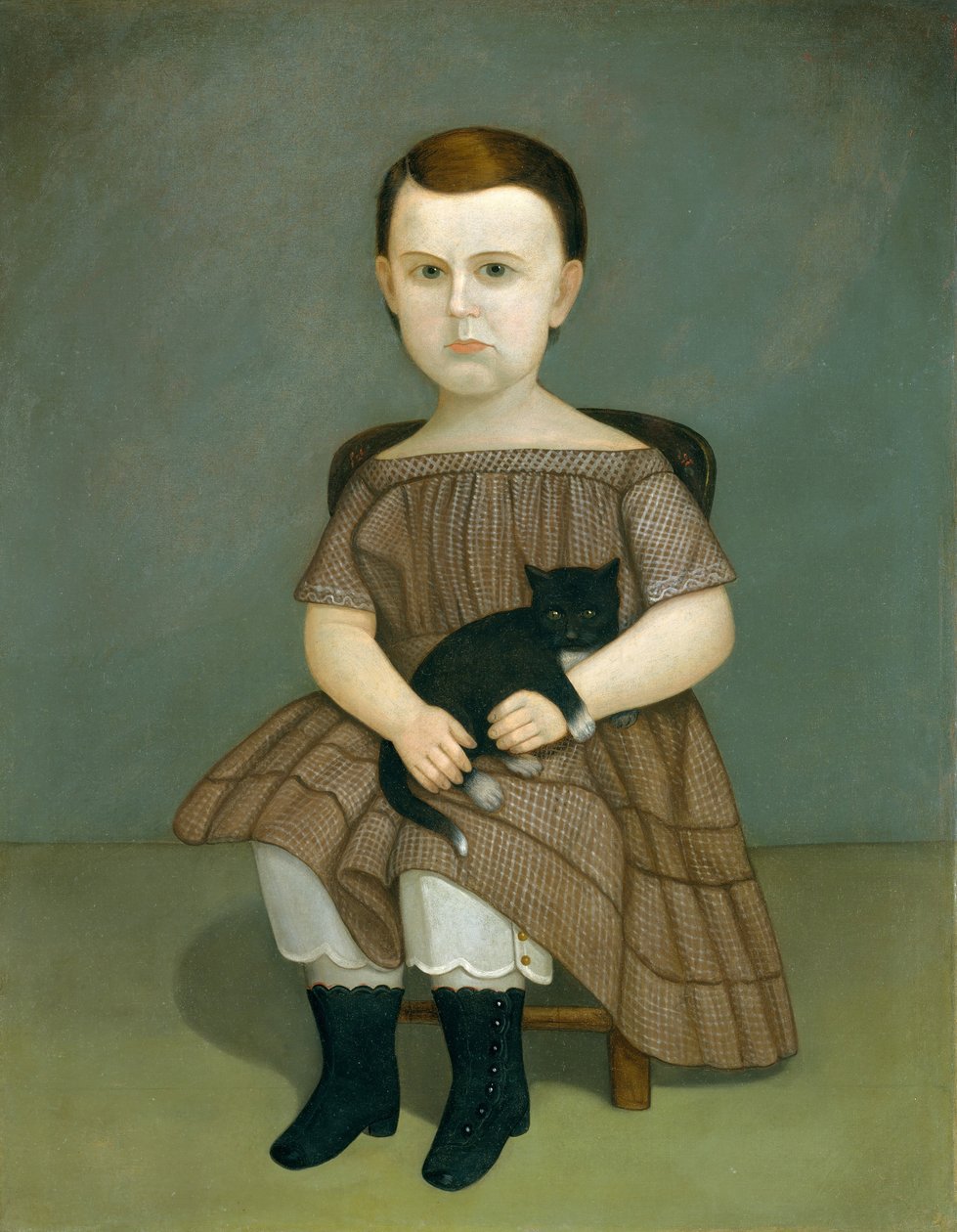 Martha Bartlett med killing, ca. 1860. af Unbekannt