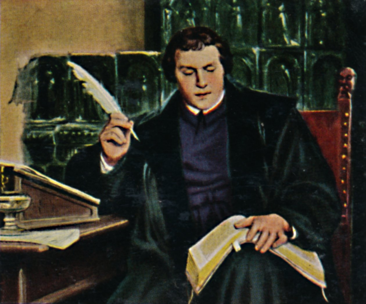 Martin Luther 1483-1546. - Maleri af Thumann, 1934. af Unbekannt
