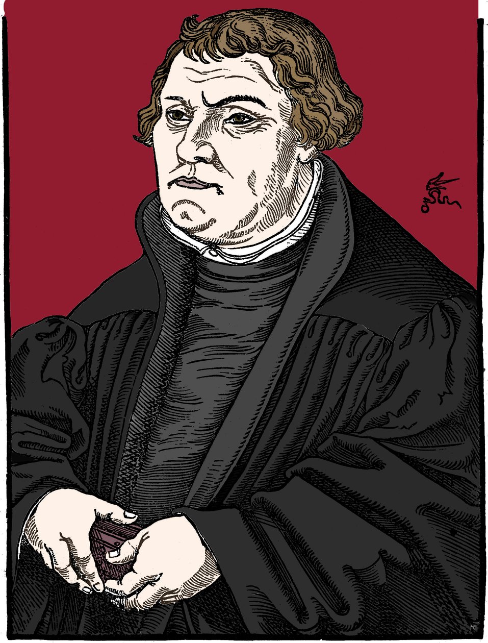 Martin Luther, tysk protestantisk reformator, 1546 af Unbekannt