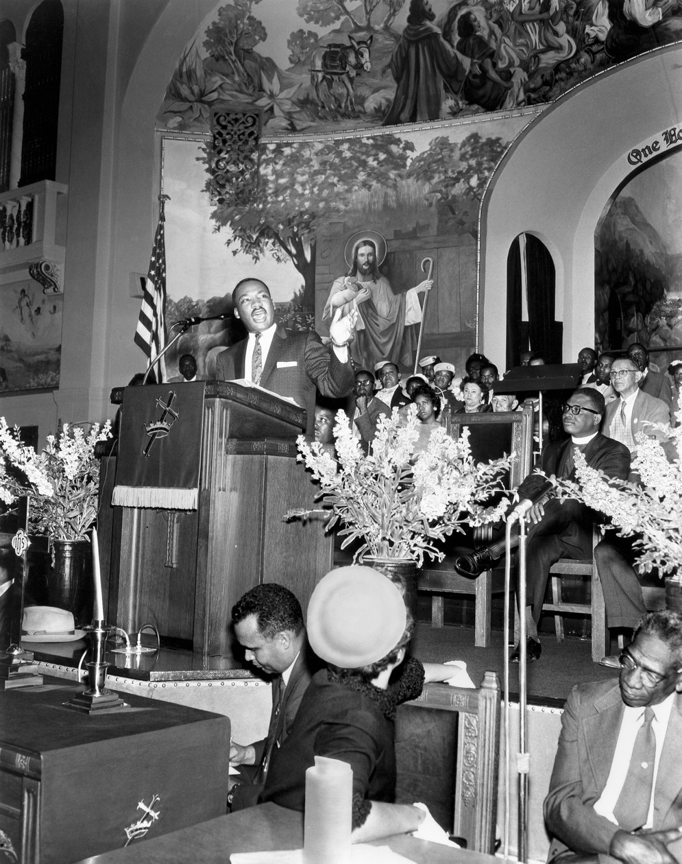Martin Luther King Jr., amerikansk forkæmper for sorte borgerrettigheder, c1968 af Unbekannt