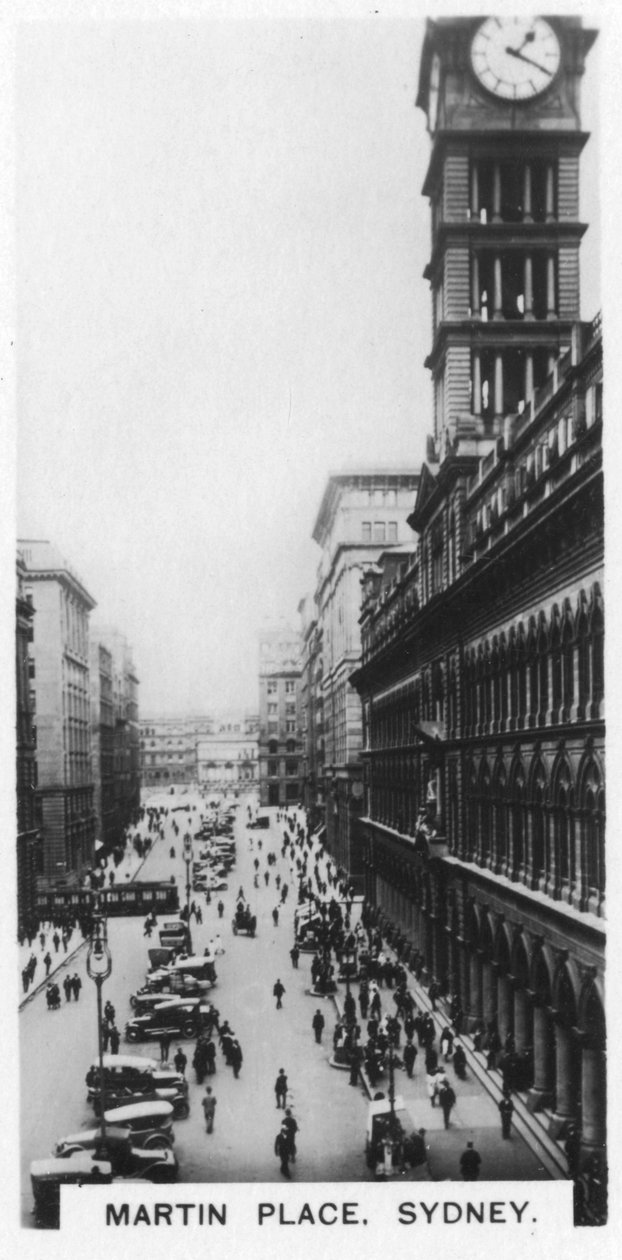 Martin Place, Sydney, 1928 af Unbekannt