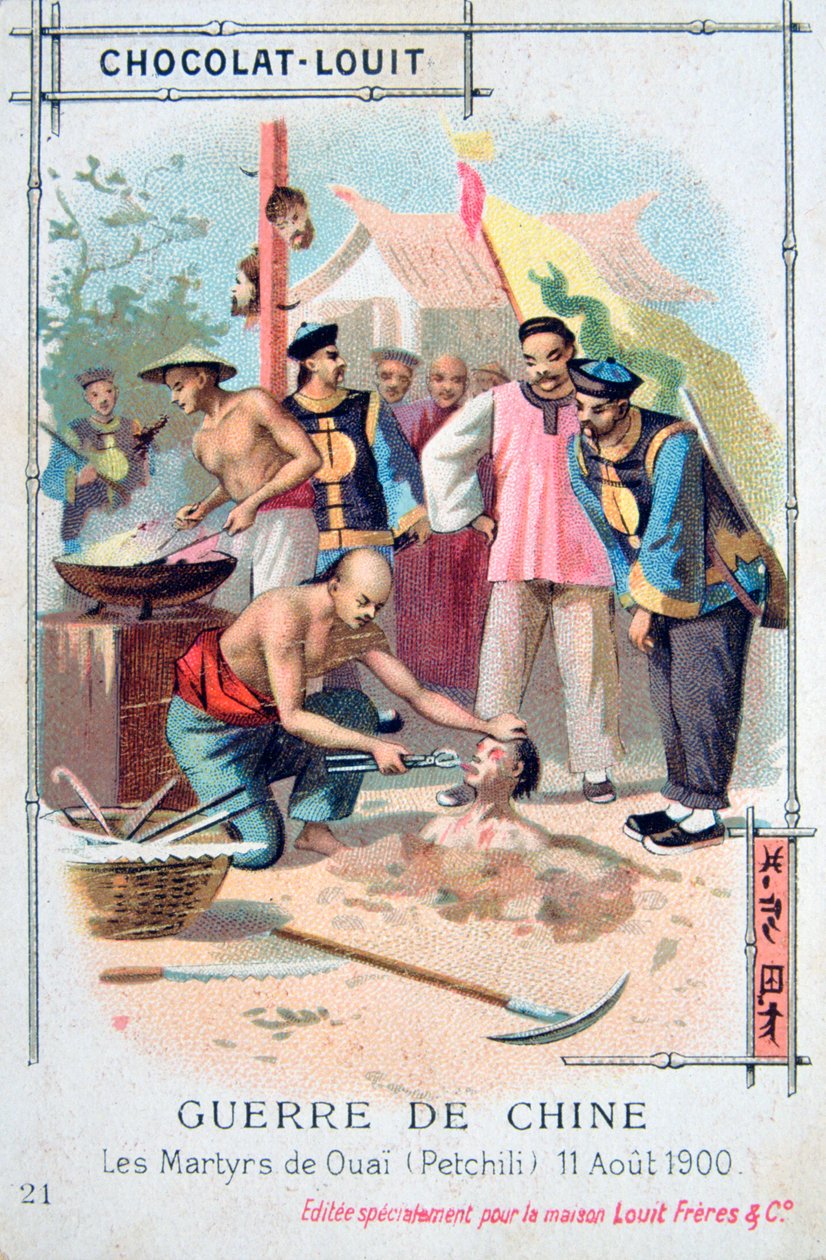 Martyrdøden ved Ouai Petchili, Kina, Boxer Rebellion, 11. august 1900 af Unbekannt