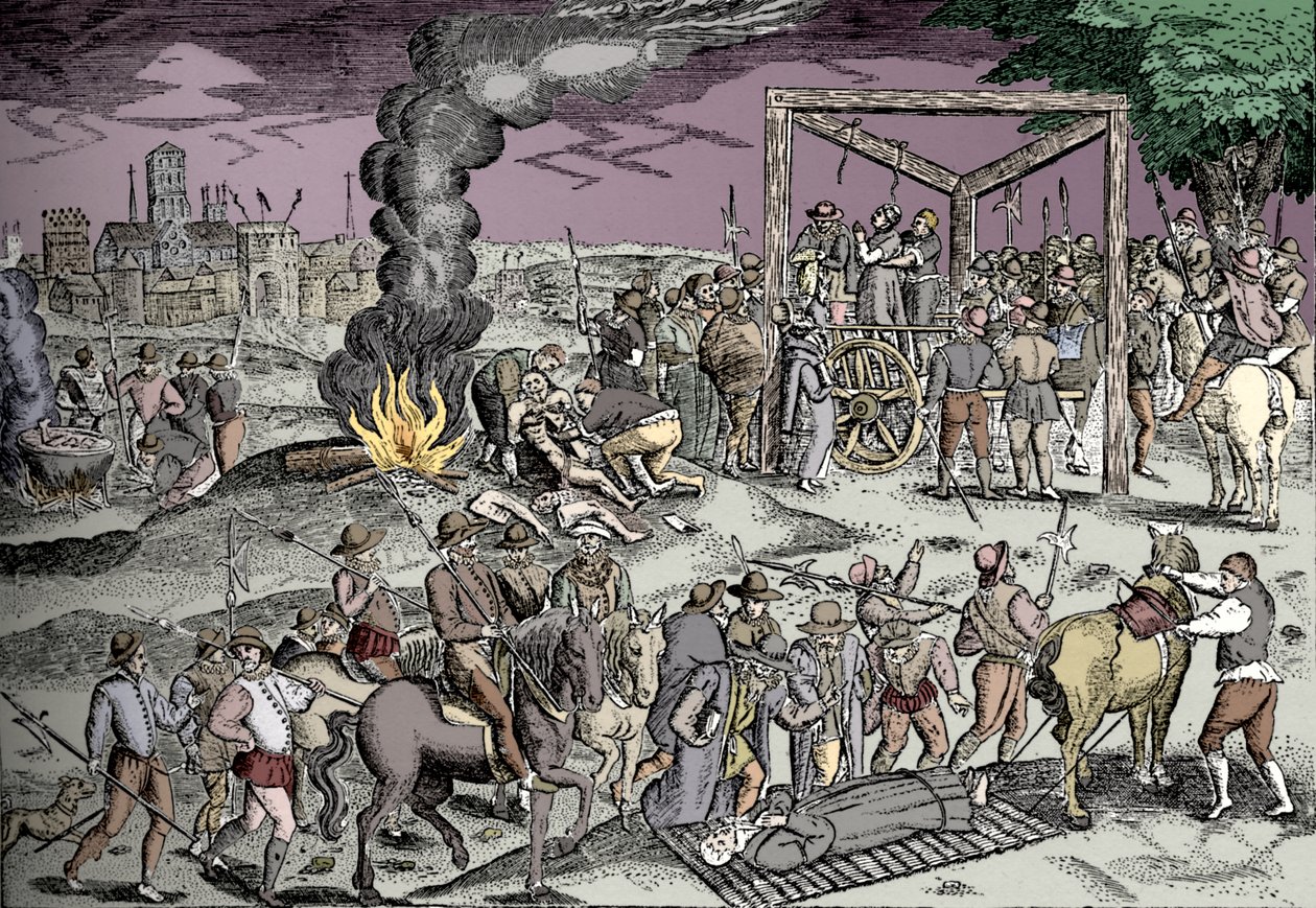 Martyrer ved Smithfield, London, c1600 1904 af Unbekannt