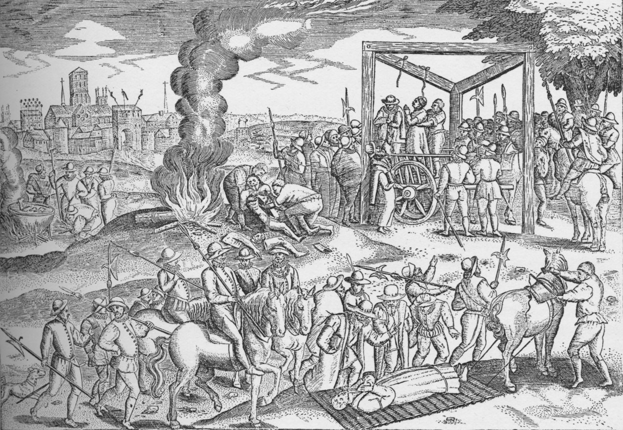 Martyrer ved Smithfield, London, c1600 1904 af Unbekannt