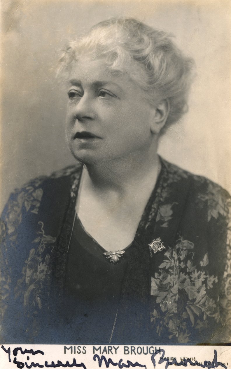 Mary Brough 1863-1834, engelsk skuespillerinde, 20. århundrede af Unbekannt