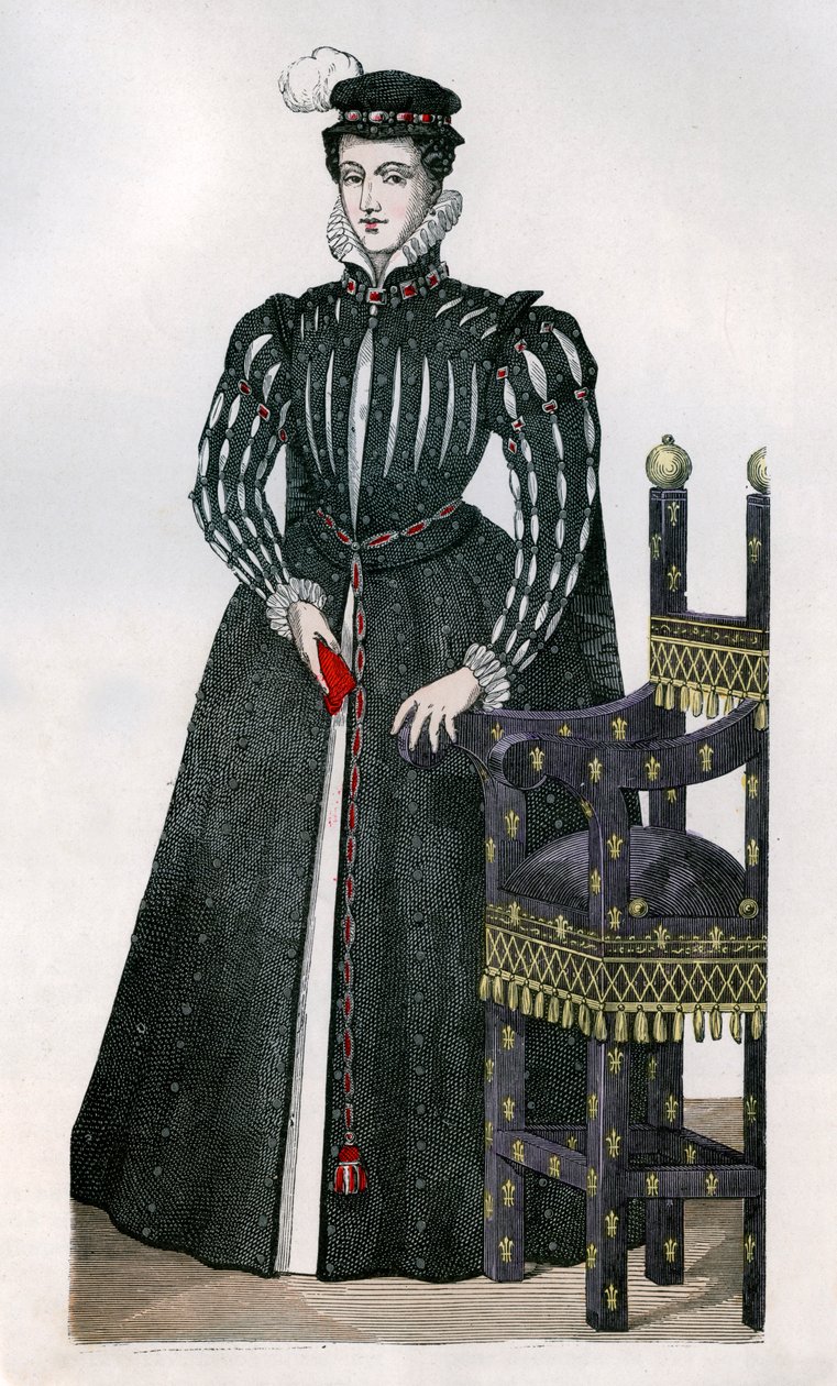 Mary Stuart, Dronningkonsort af Frans II af Frankrig, c1560 1882-1884 af Unbekannt