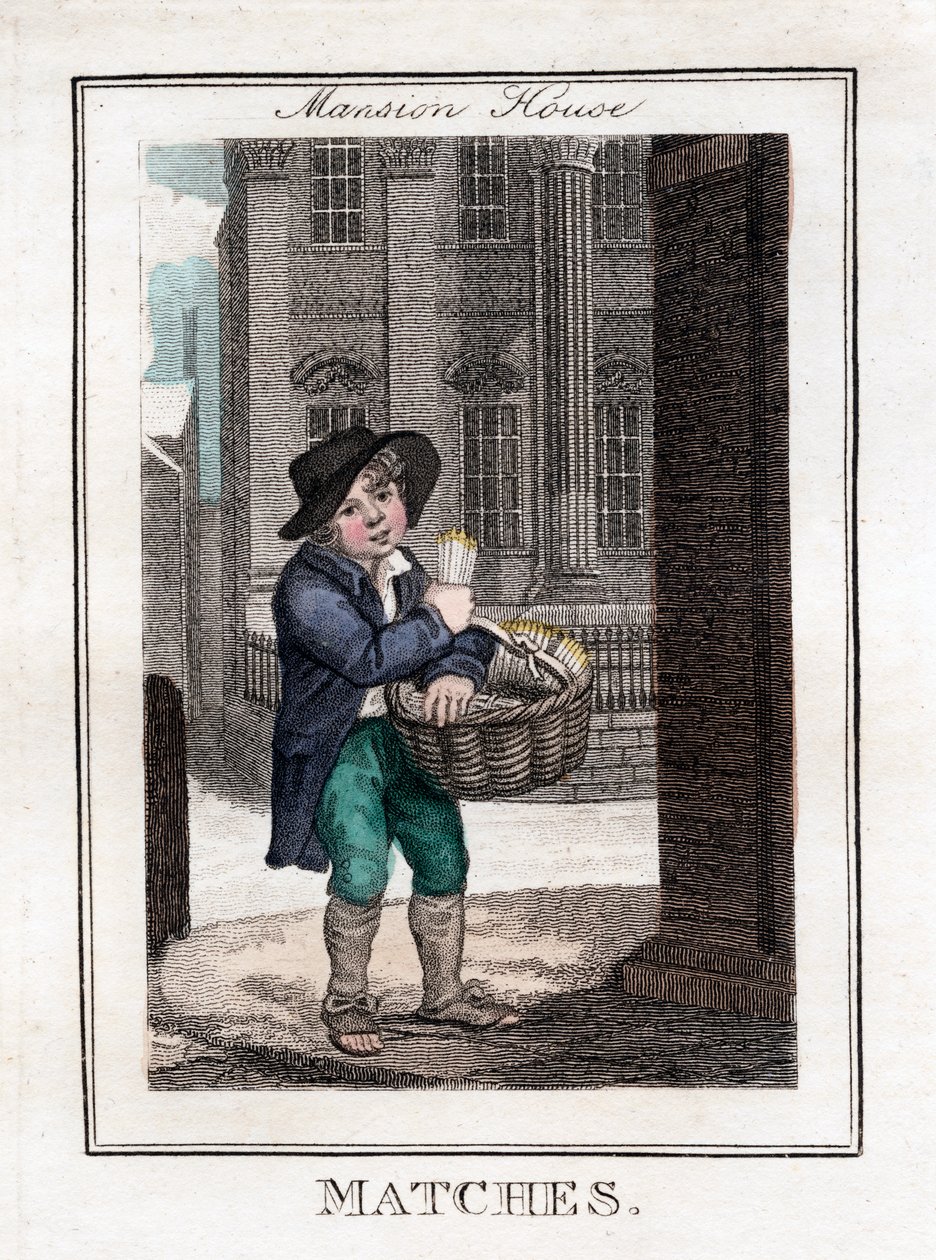 Tændstikker, Mansion House, London, 1805 af Unbekannt