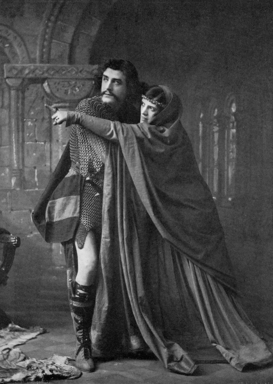 Matheson Lang 1879-1948 og Hutin Britton i Macbeth, 1911-1912 af Unbekannt