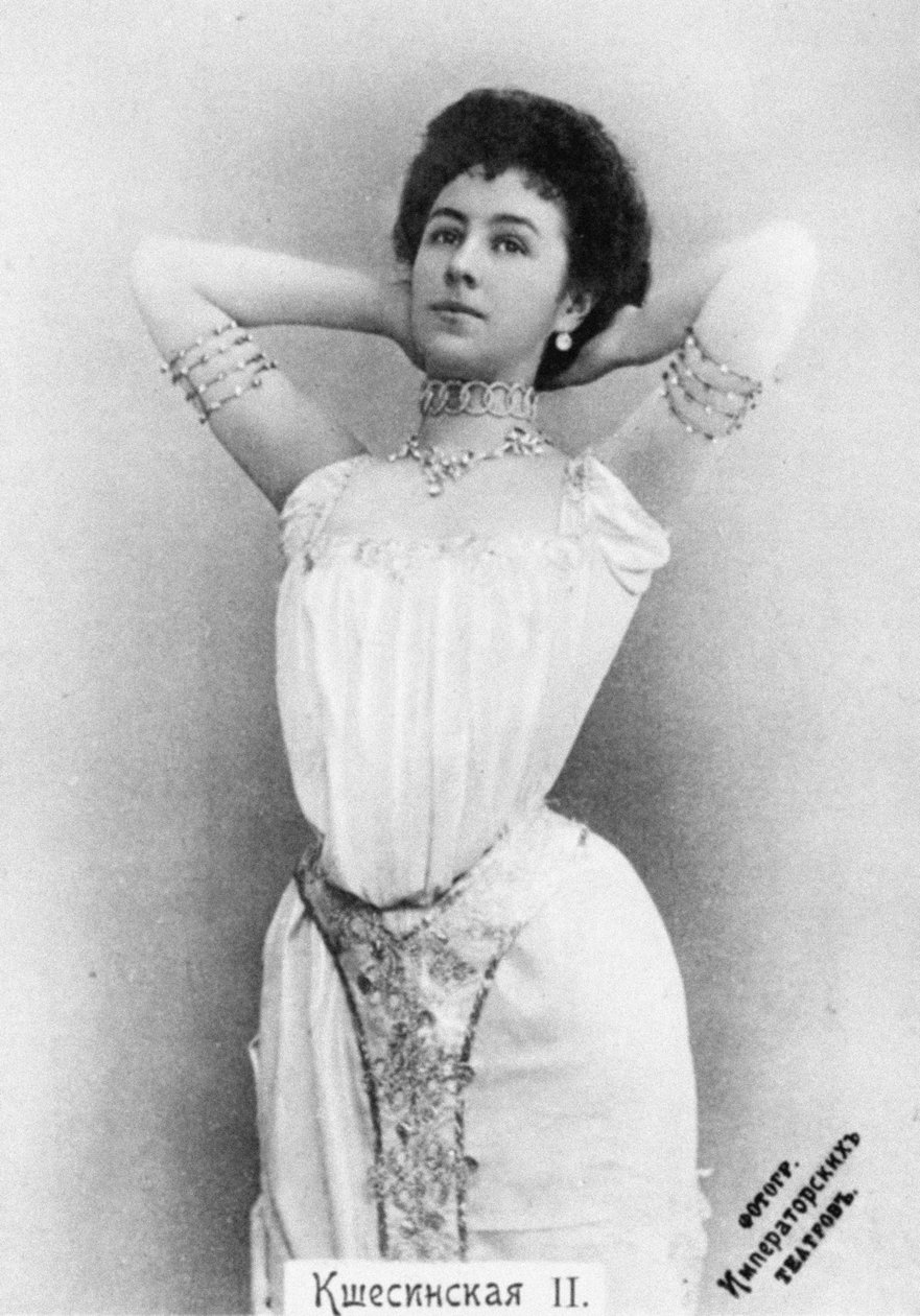 Mathilde Kschessinska som prinsesse Aspicia i balletten Faraos datter af Unbekannt