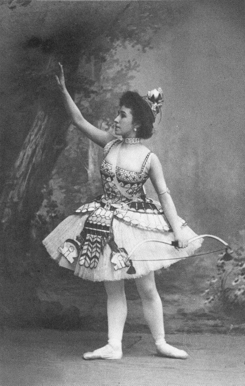 Mathilde Kschessinska som prinsesse Aspicia i balletten Faraos datter af Unbekannt