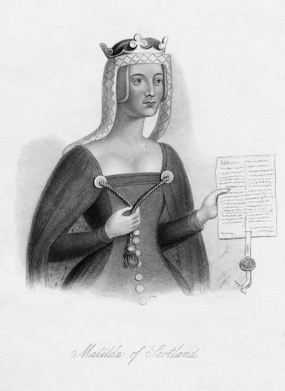 Matilda af Skotland, dronning af Henrik I, 1800-tallet af Unbekannt