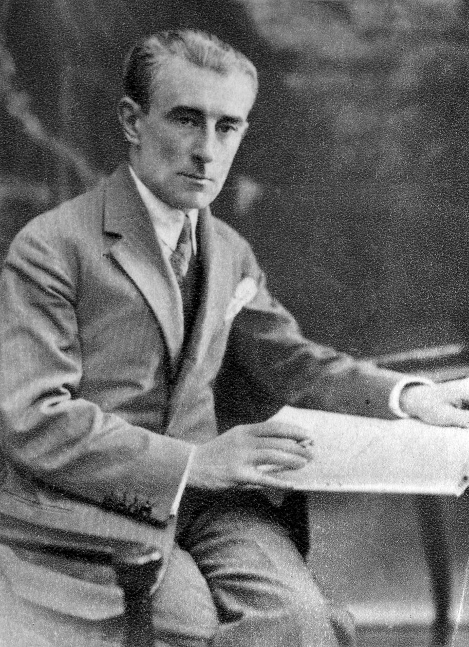 Maurice Ravel, fransk komponist, 1931 af Unbekannt