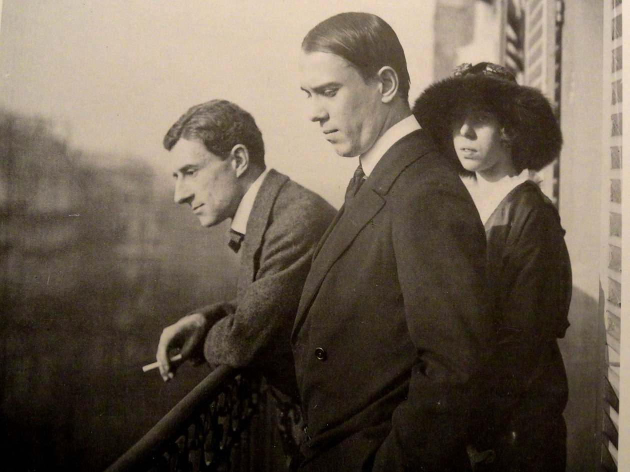 Maurice Ravel, Vaslav Nijinsky, Bronislava Nijinska i Paris, 1914 af Unbekannt