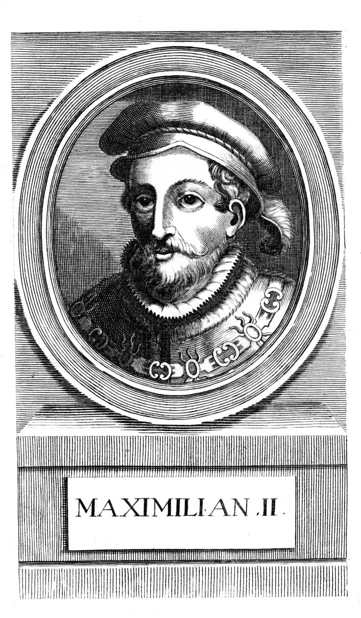 Maximillian II, hellig romersk kejser fra 1564-1576 af Unbekannt
