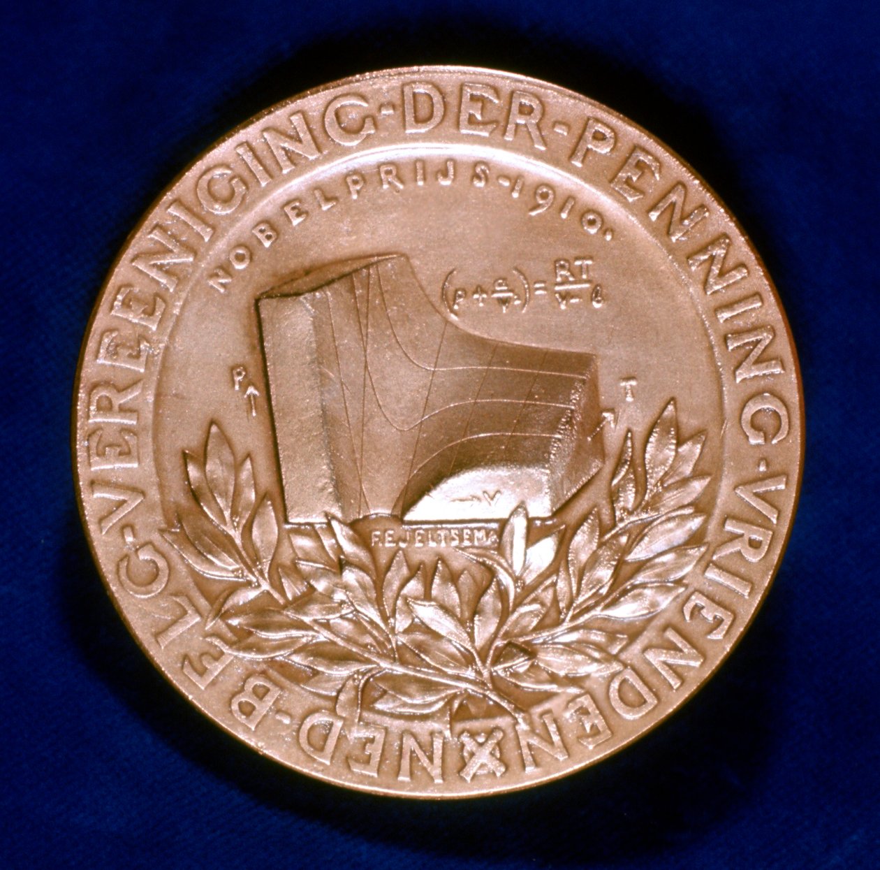Medalje til minde om den hollandske fysiker Johannes Diderik van der Waals af Unbekannt