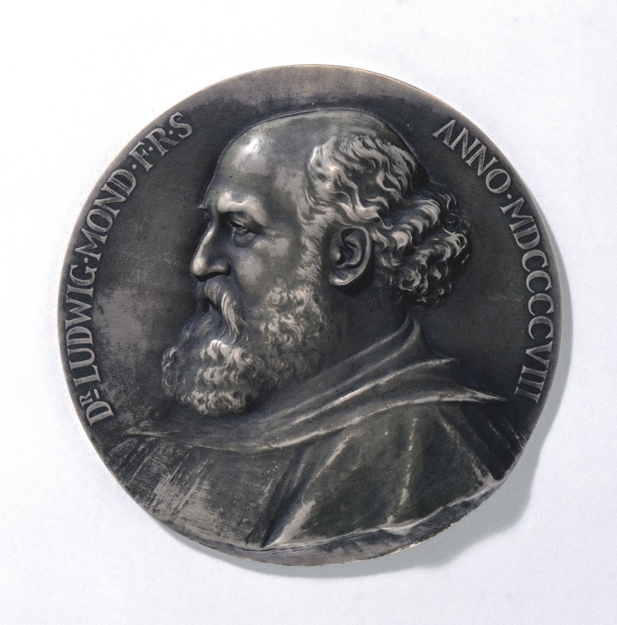 Medalje forestillende Ludwig Mond, industrikemiker af Unbekannt