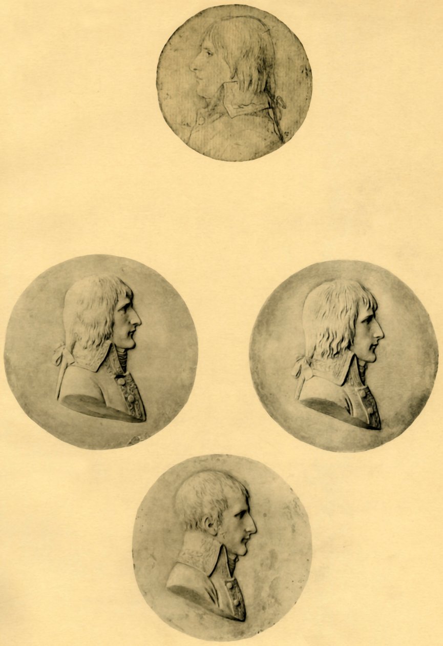 Medaljonportrætter af Napoleon, 1797-1799, 1921. af Unbekannt