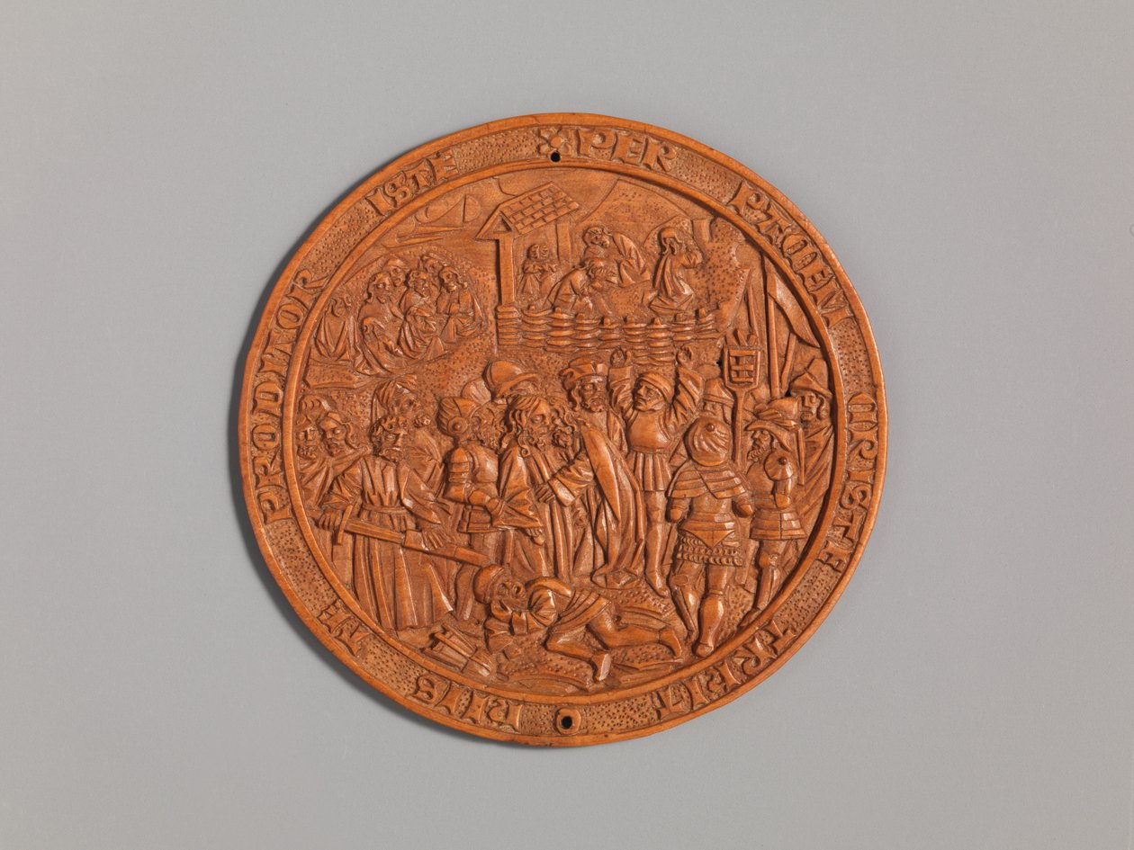Medaljon med Jesu forræderi, begyndelsen af det 16. århundrede. af Unbekannt