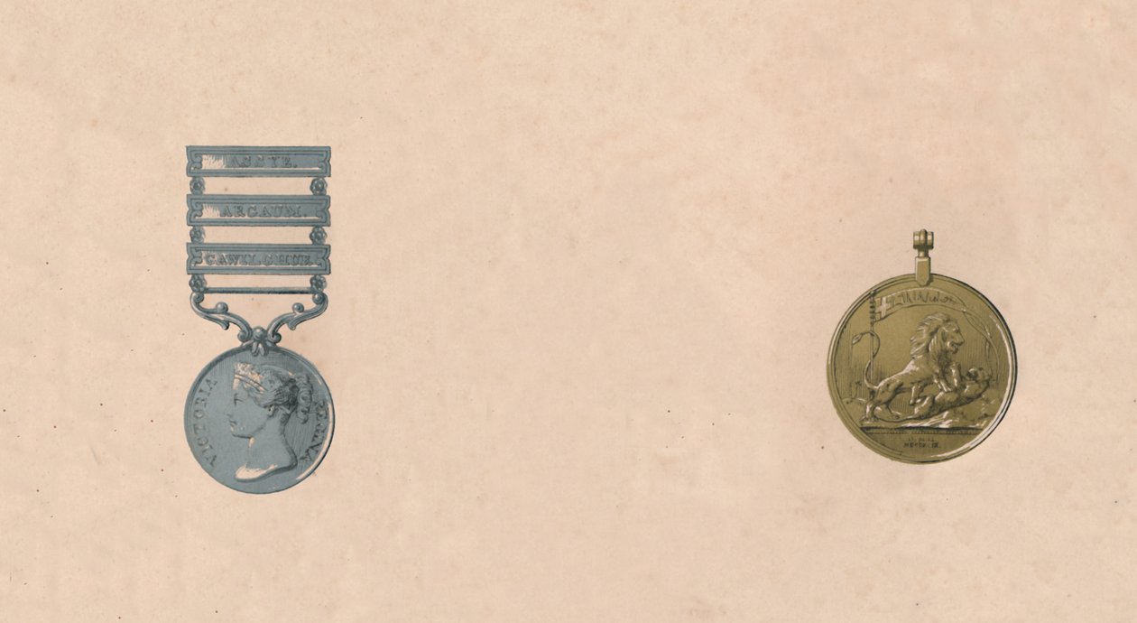 Medaljer for slag i Indien, c1911. århundrede af Unbekannt