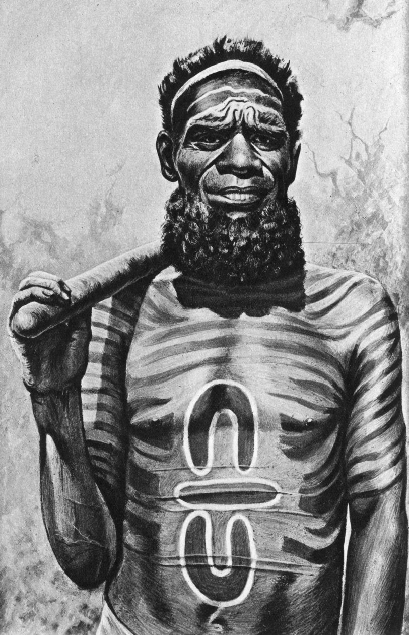 Medicinmand fra Worgaia, det centrale Australien, 1922 af Unbekannt