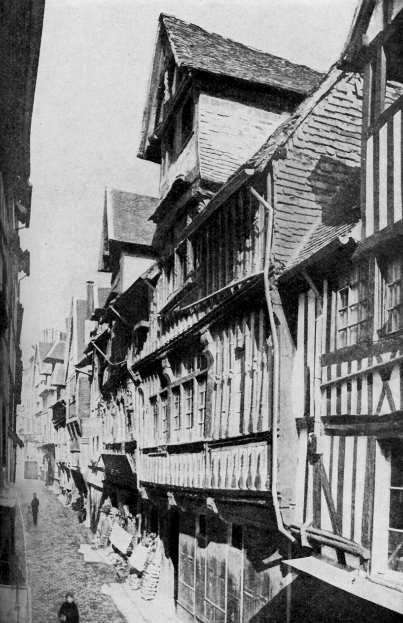 Middelalderlige Lisieux, Normandiet, Frankrig, c1930