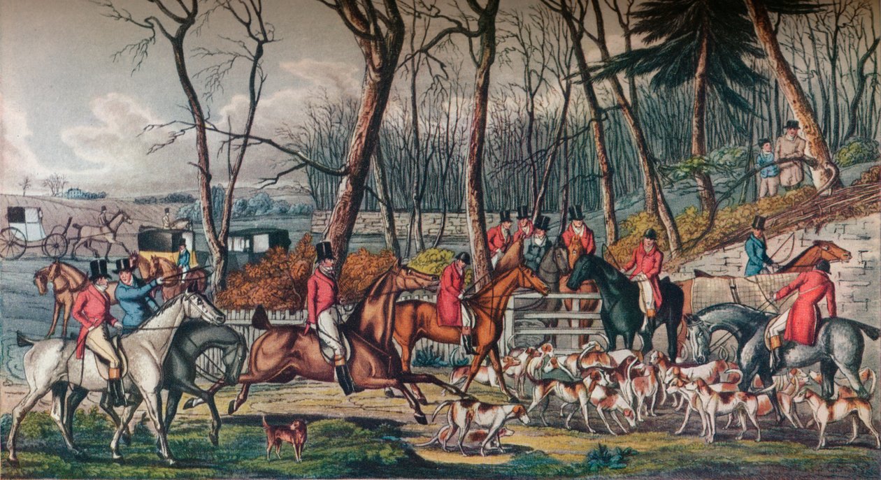 Møde på Cover, c1824 af Unbekannt