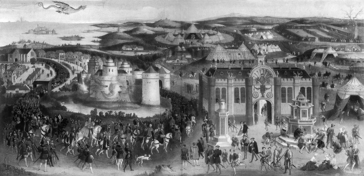 Møde mellem Henrik VIII og Frans I, på The Field of Cloth of Gold, 1520, 1902 af Unbekannt