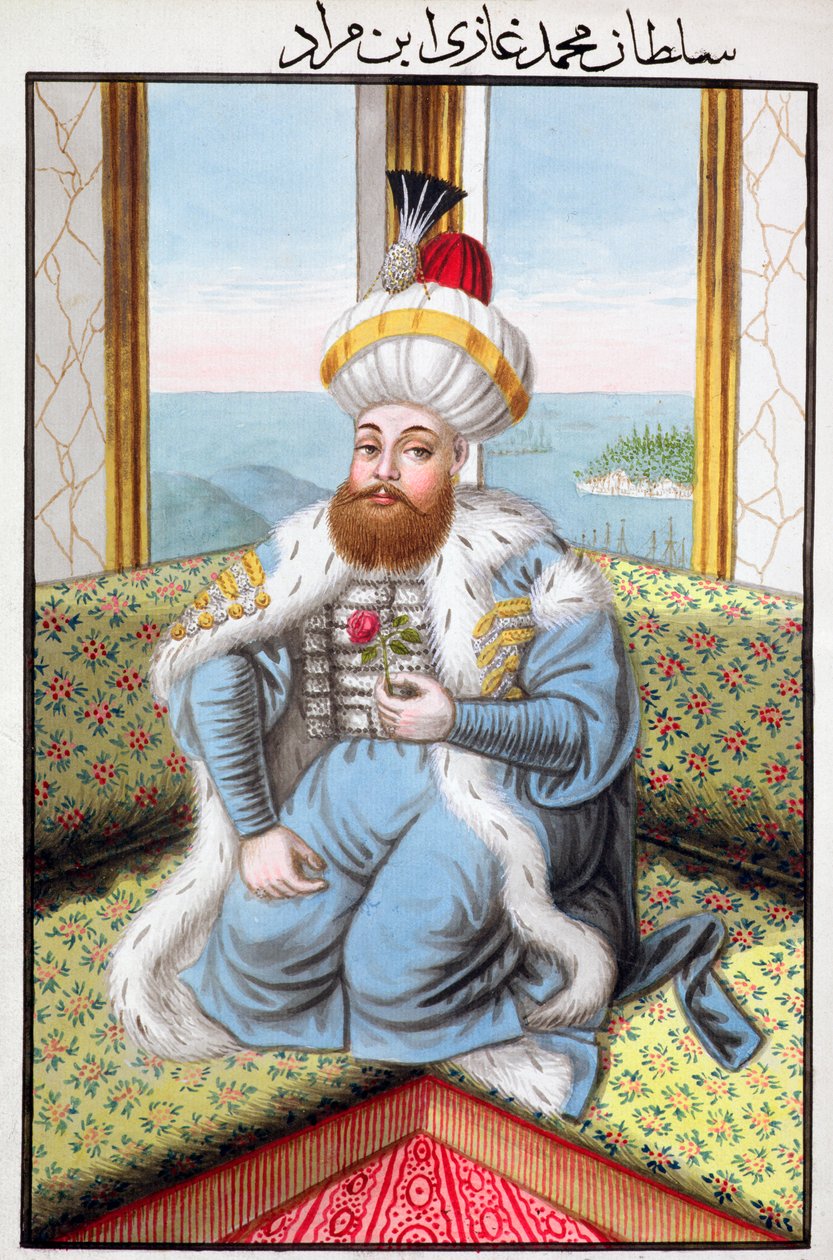 Mehmed II, osmannisk kejser, 1808 af Unbekannt