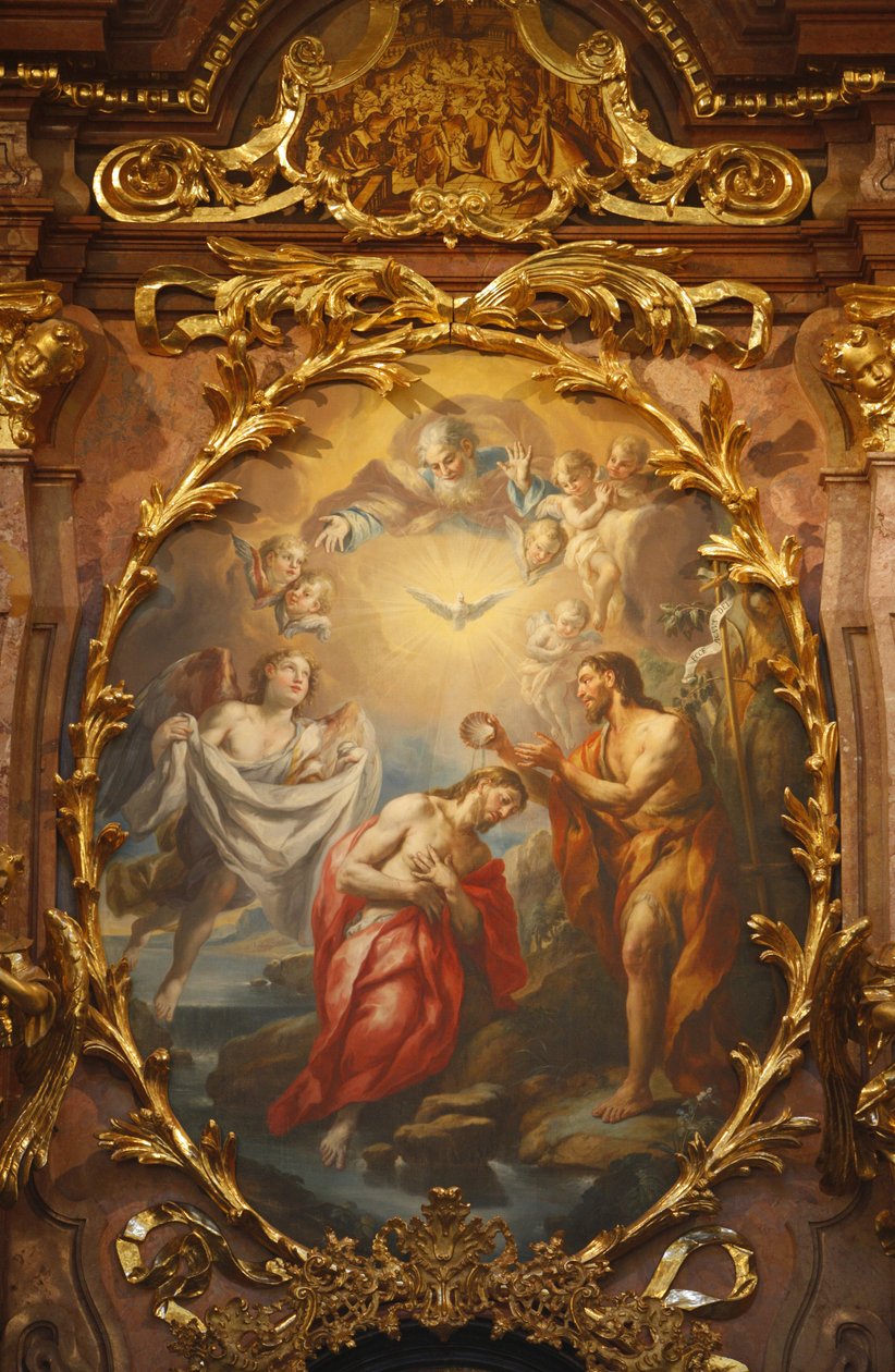 Melk Abbey Jesu dåb, Melk, Østrig af Unbekannt