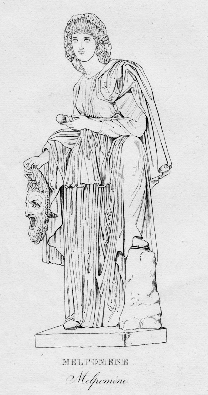 Melpomene Melpoméne, c1850 af Unbekannt