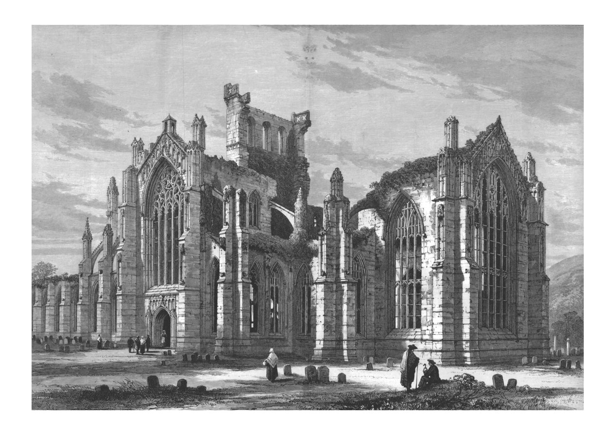 Melrose Abbey af Unbekannt