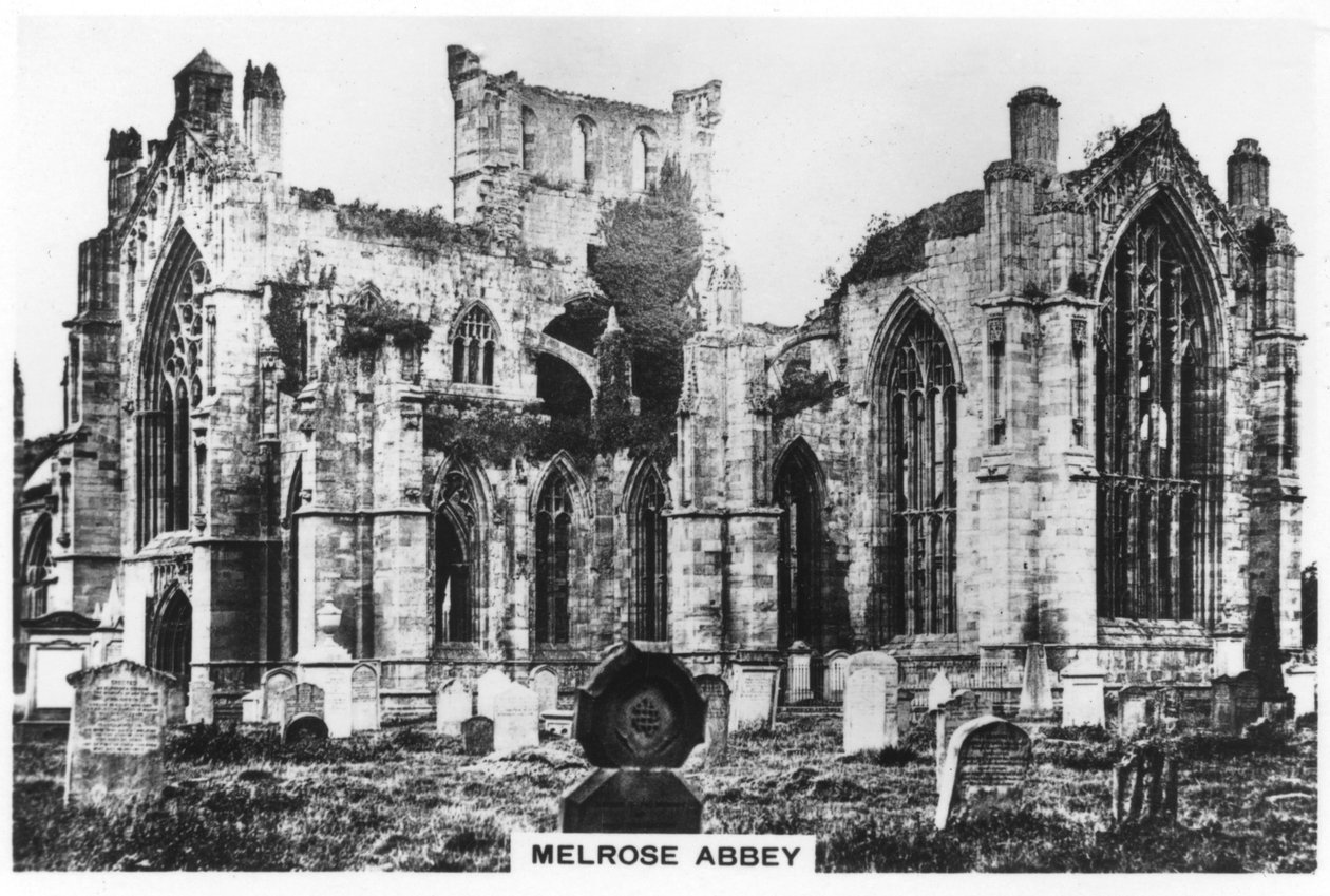Melrose Abbey, Skotland, 1936 af Unbekannt