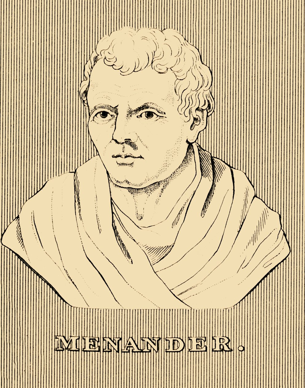 Menander, c342-290 f.Kr., 1830 af Unbekannt