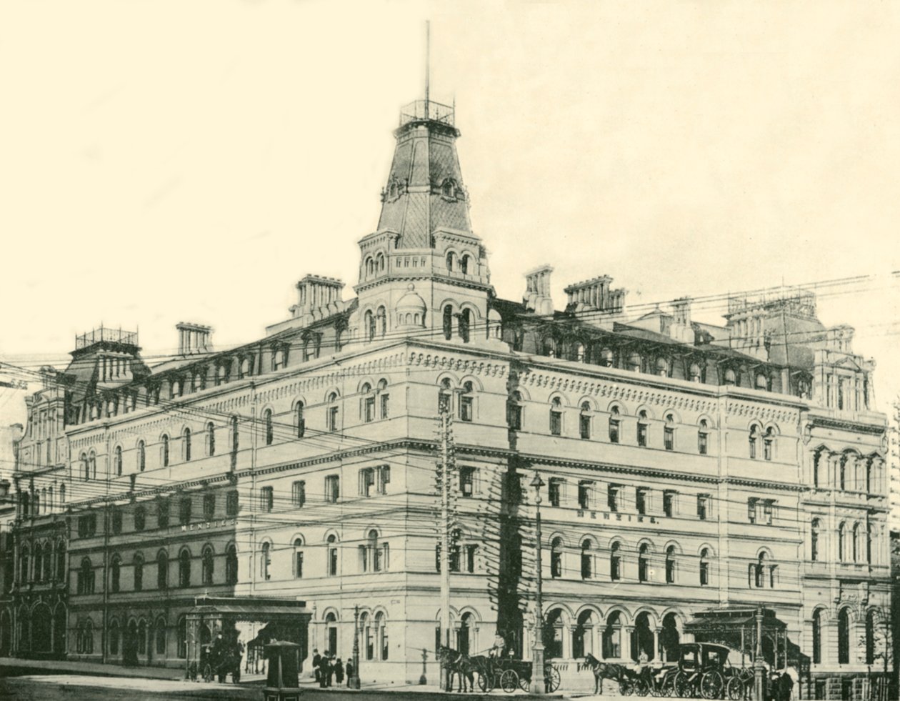 Menzies Hotel, Melbourne, 1901. af Unbekannt