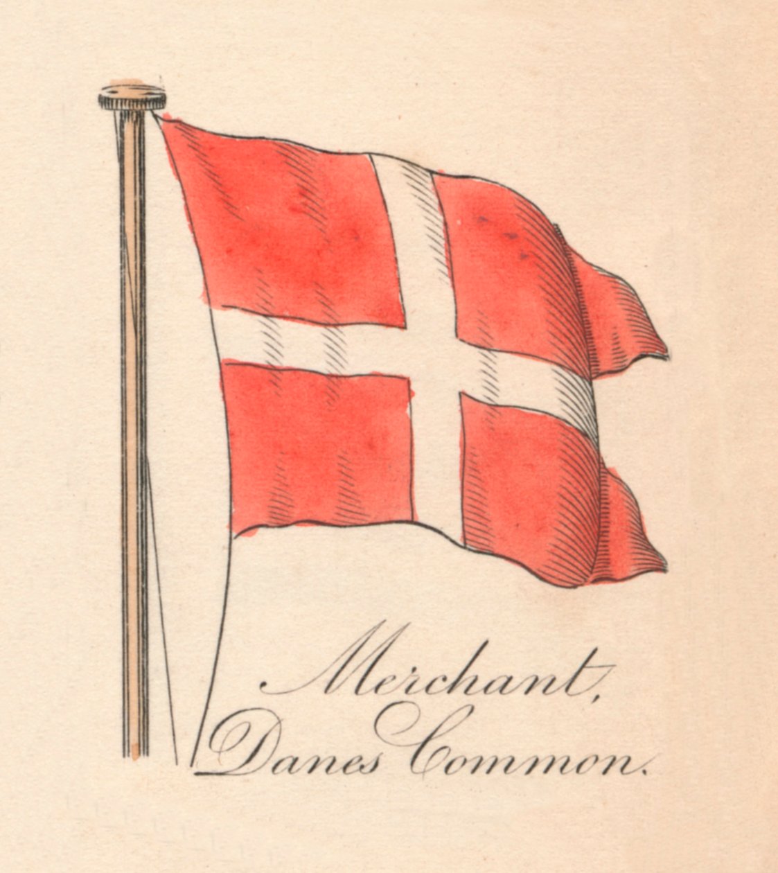 Købmand, Dansk almue, 1838 af Unbekannt