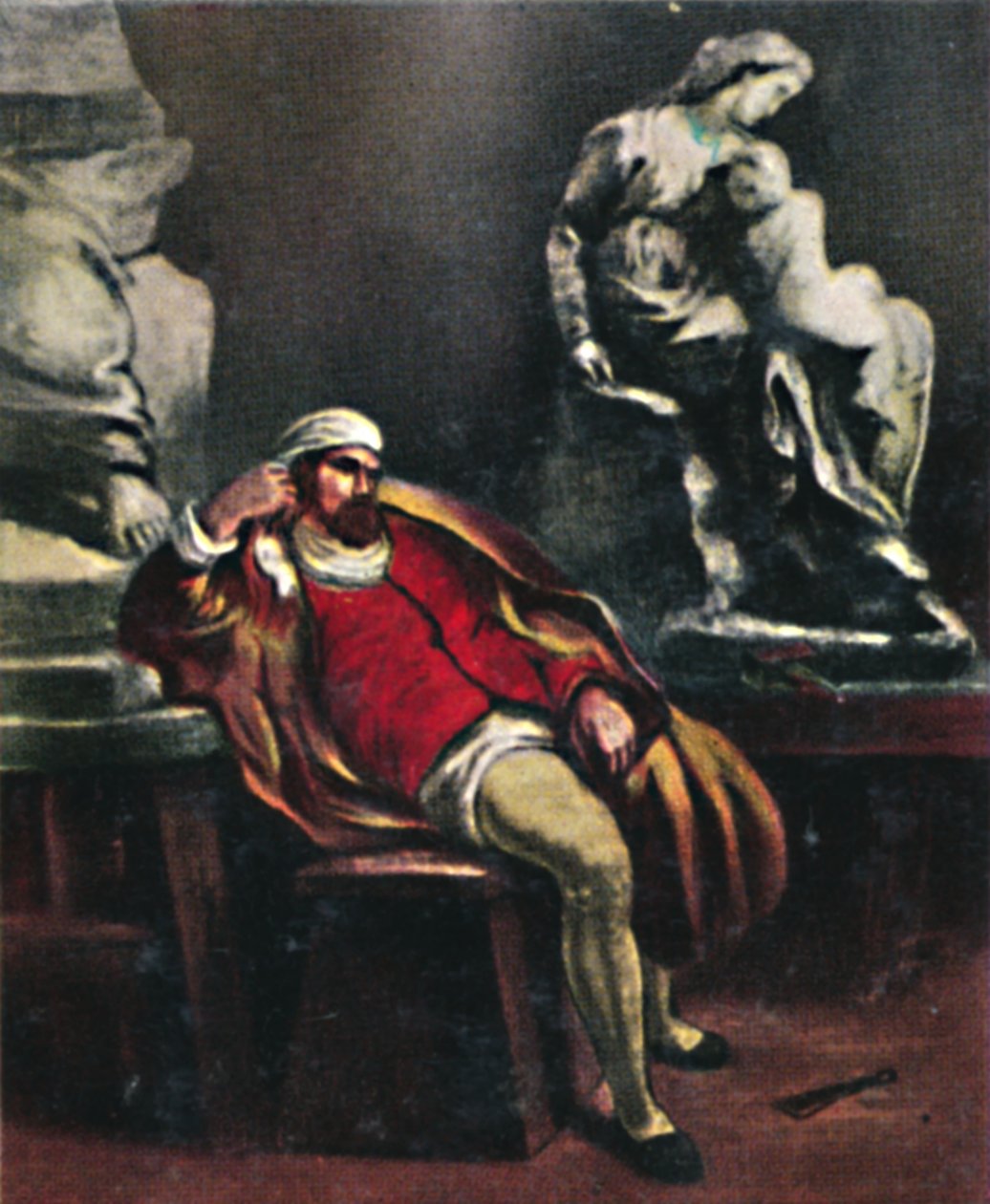 Michelangelo 1475-1564. - Maleri af Delacroix, 1934. af Unbekannt