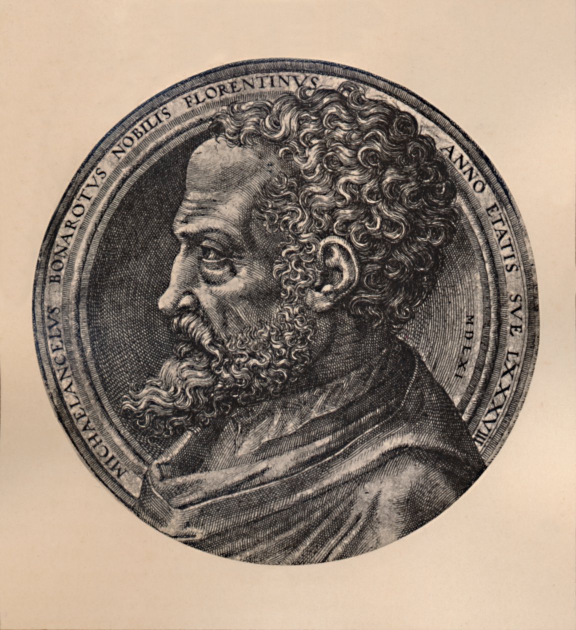 Michelangelo Buonarroti, italiensk kunstner og arkitekt, c1500-tallet 1894 af Unbekannt