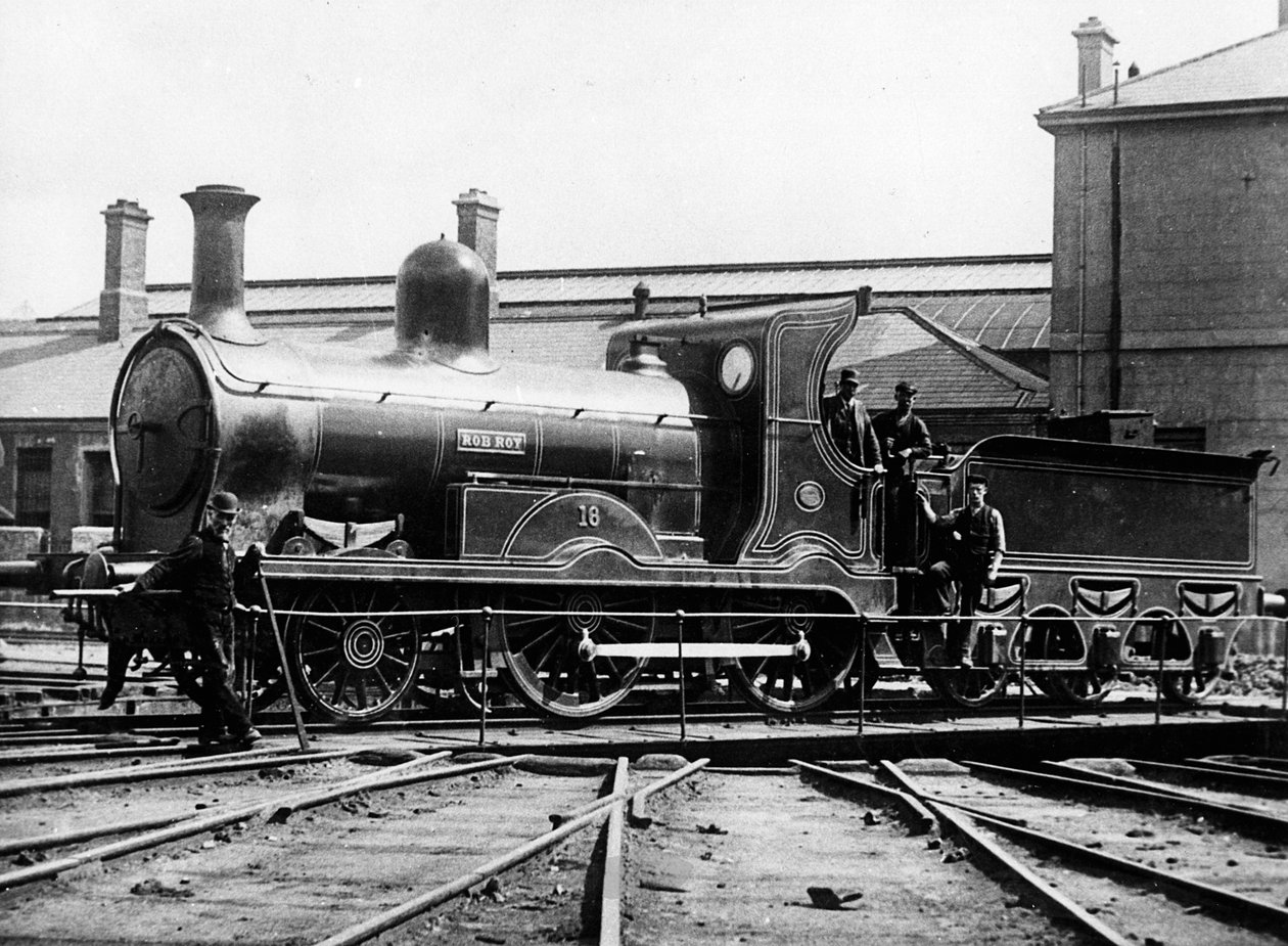 Midlands og Great Western Railway Ireland 2-4-0 lokomotiv Rob Roy, 1873 af Unbekannt