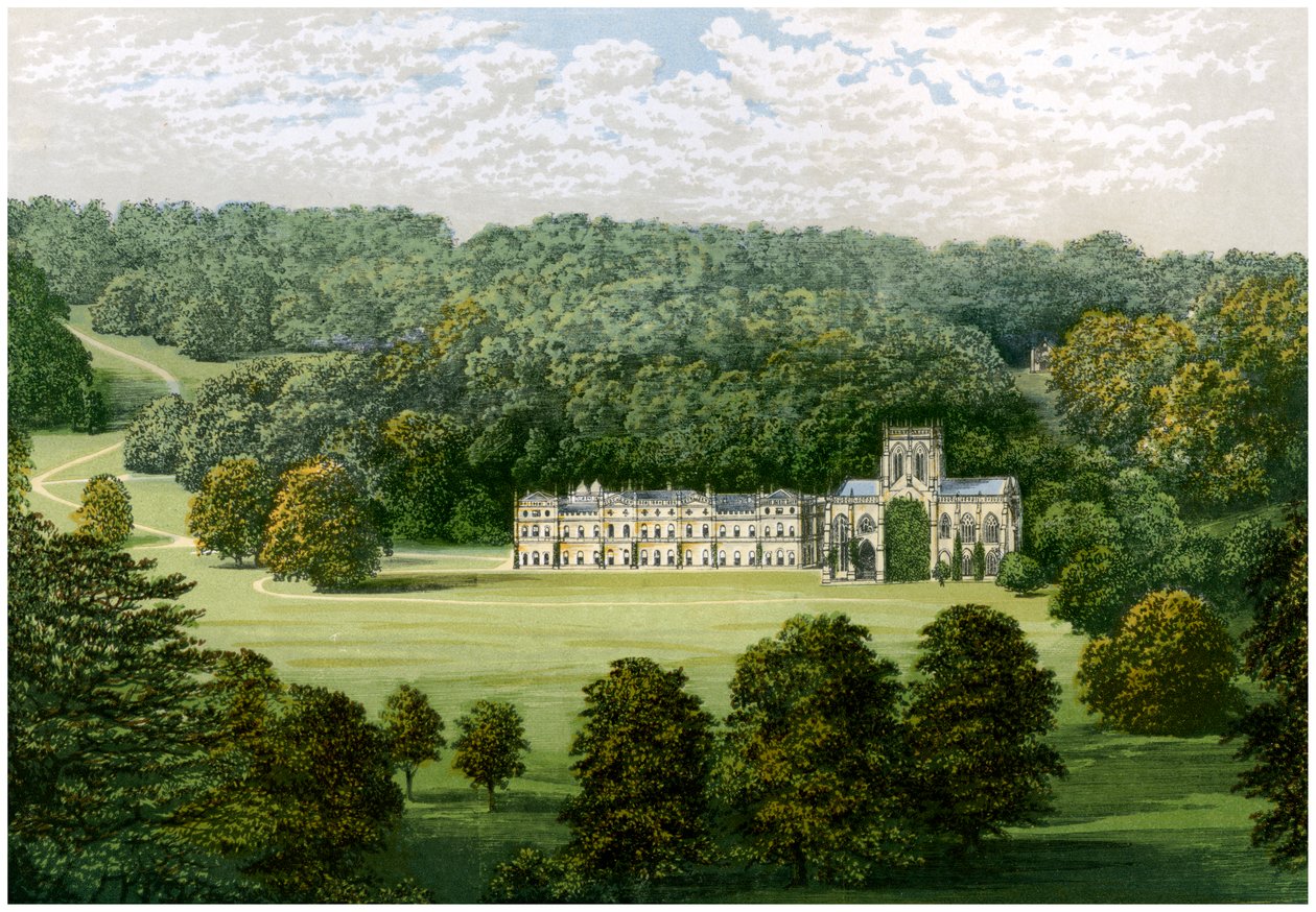 Milton Abbey, Dorset, hjemsted for Baron Hambro, c1880 af Unbekannt