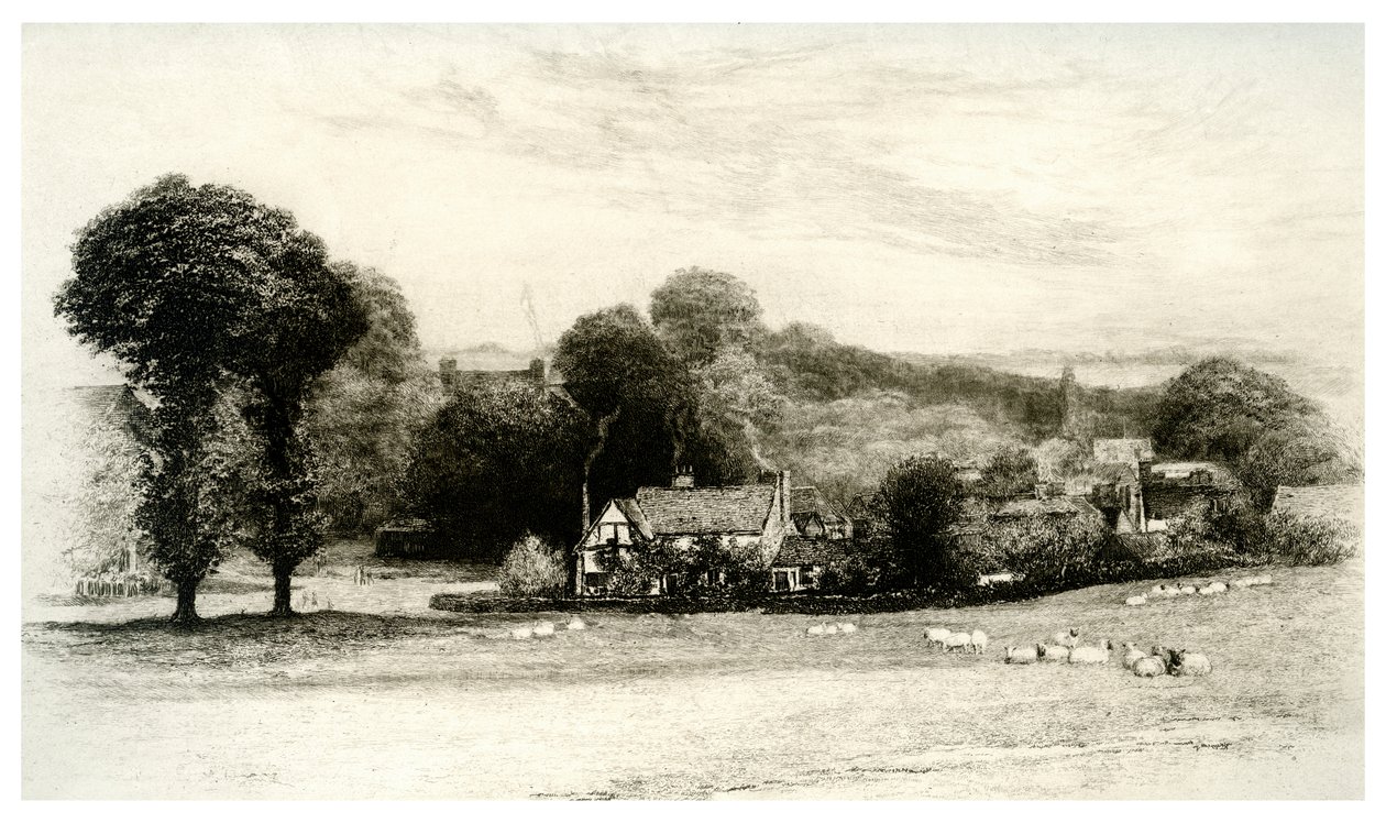 Miltons hytte, Chalfont St Giles, Buckinghamshire, 1895 af Unbekannt