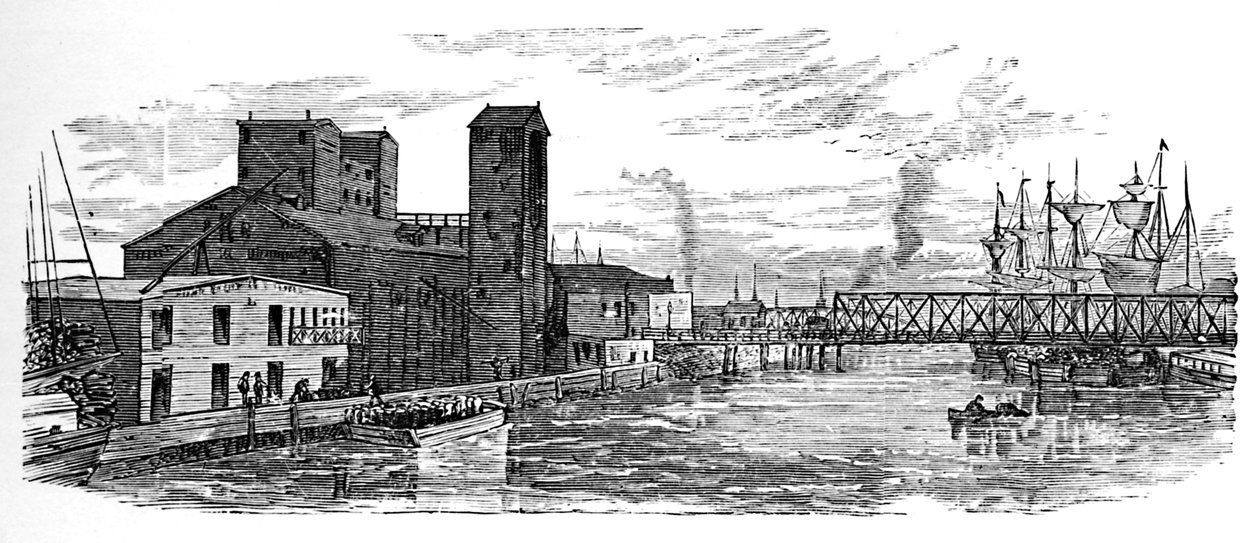 Milwaukee River, 1883 af Unbekannt