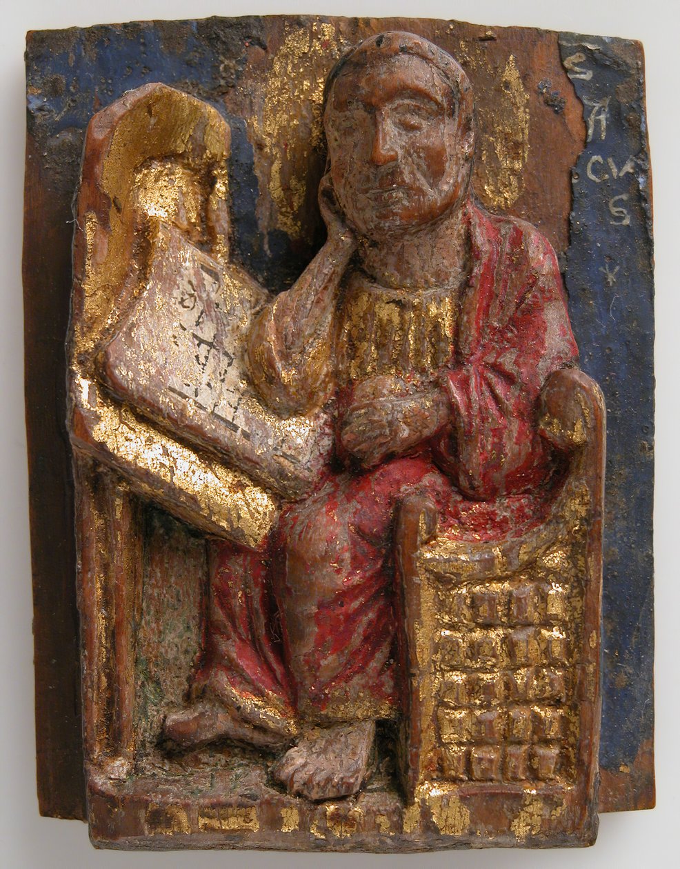 Miniaturerelief af Markus ved hans skrivebord, ca. 1200-1225. af Unbekannt