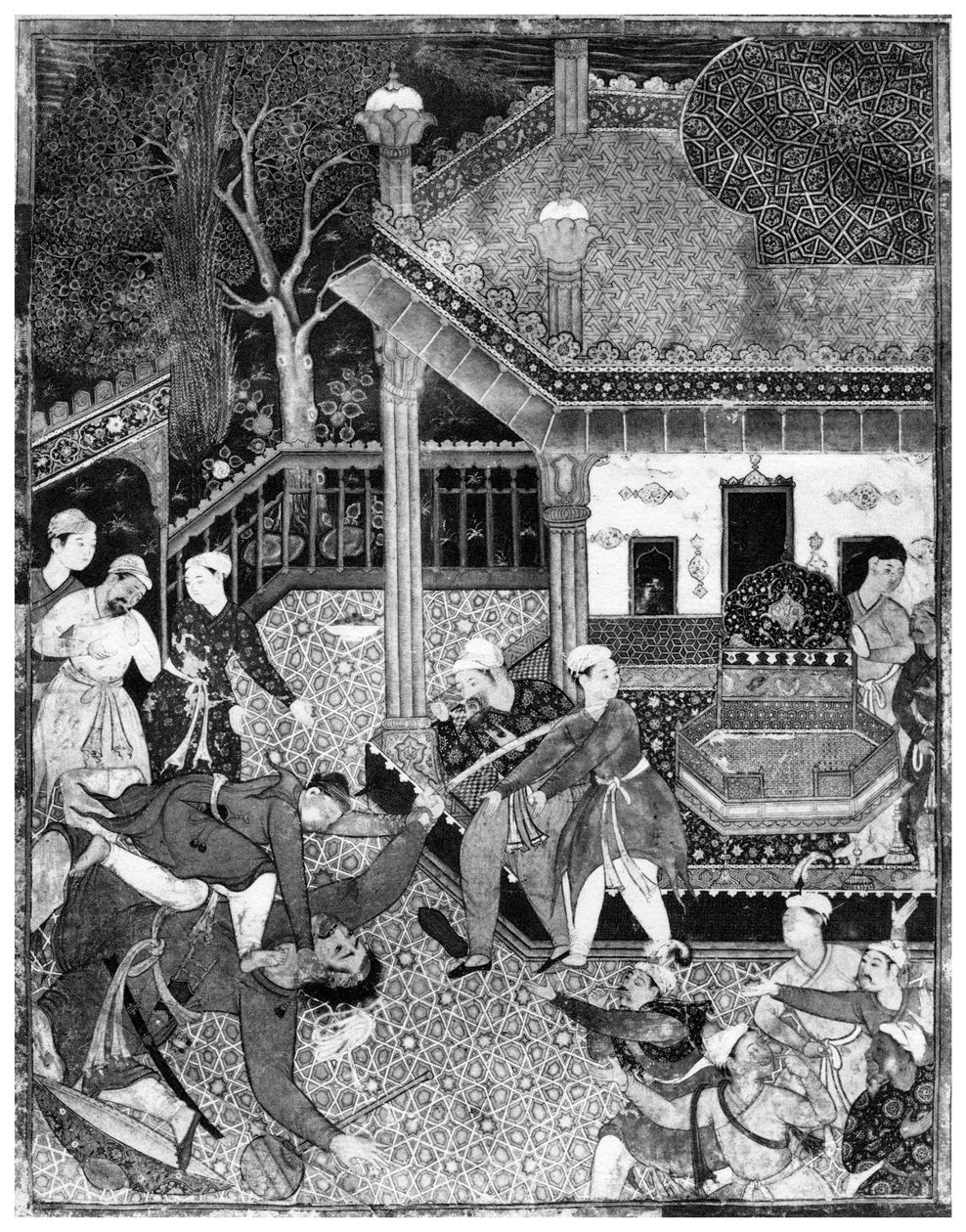 Miniature fra Dastan e-Amir Hamza, c1500 1958 af Unbekannt