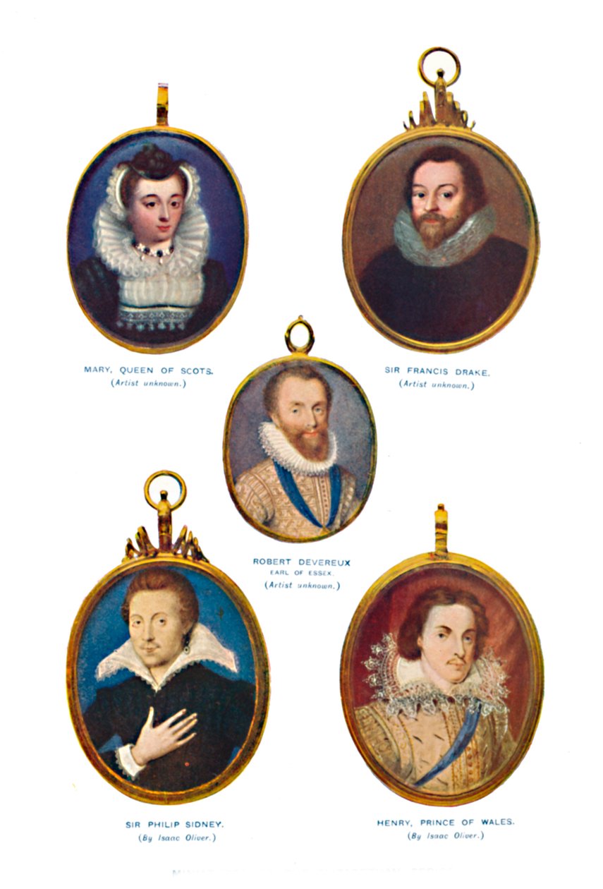 Miniaturer af den elizabethanske periode Victoria and Albert Museum., c1580-1610, 1903 af Unbekannt